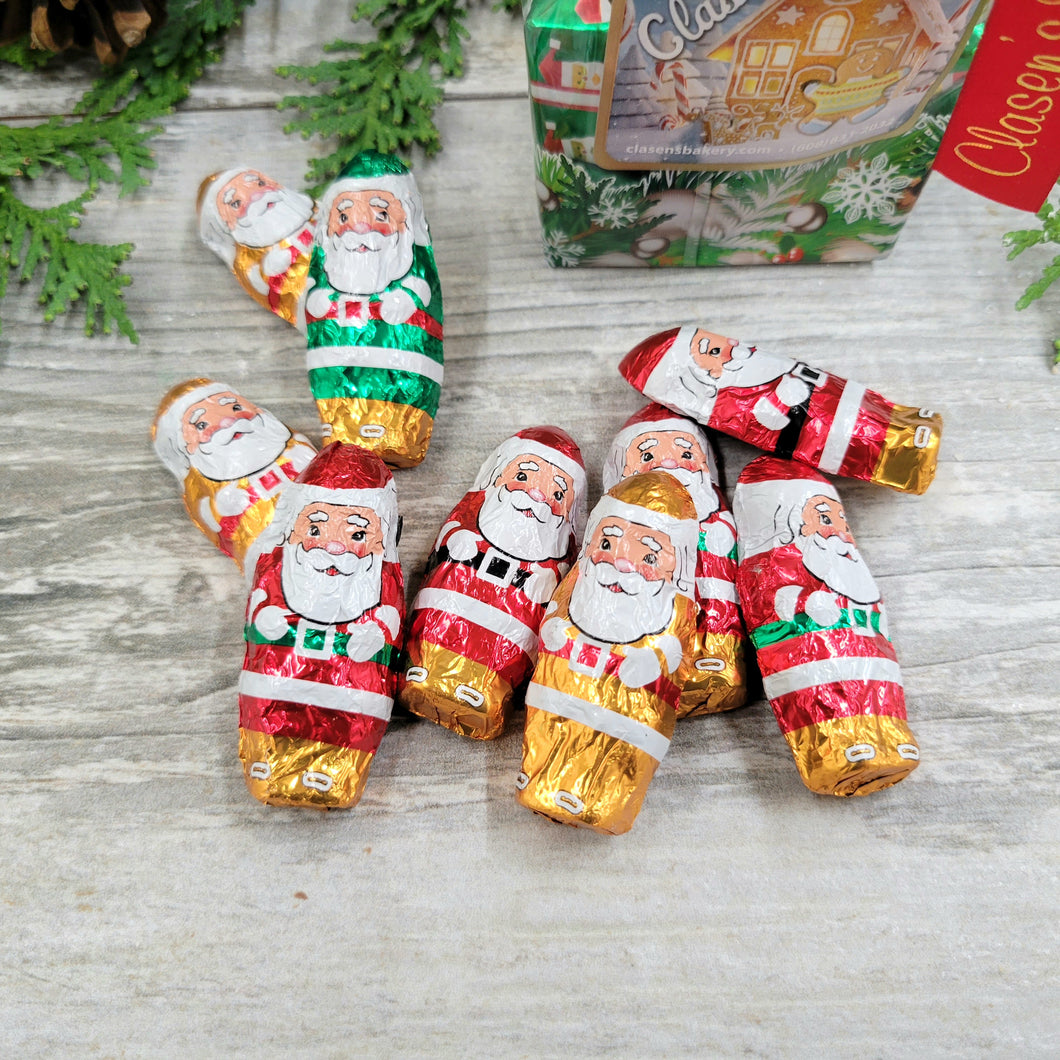 Foiled Chocolate Santa