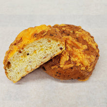Load image into Gallery viewer, round bun cut in half to show interior
