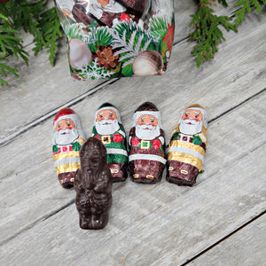 Foiled Dark Chocolate Santa