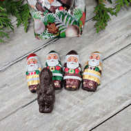 Foiled Dark Chocolate Santa