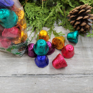 Foiled Dark Chocolate Jingle Bells
